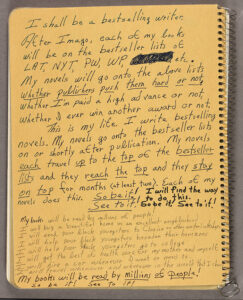 Octavia Butler's notebook
